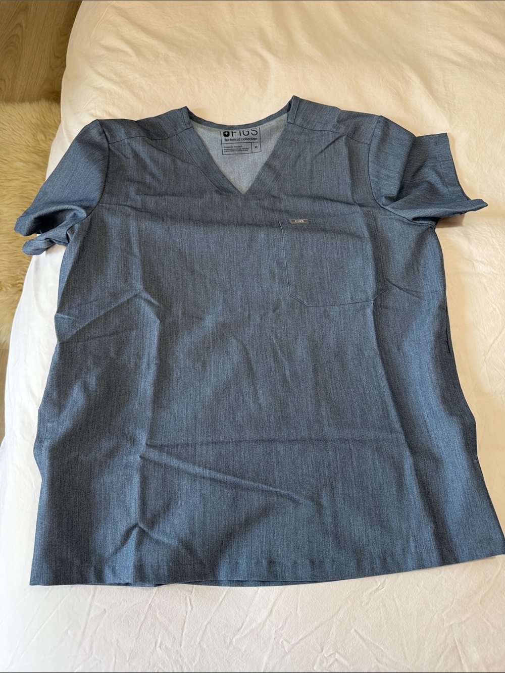 FIGS Gray Blue Scrub Top and Jogger Set Men’s Medium - Picture 3 of 7